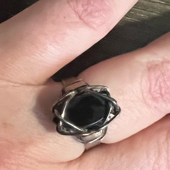 Hand made UNIQUE ONYX RING - Picture 4 of 15